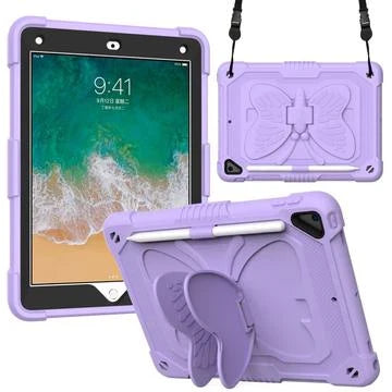 Butterfly Apple iPad Case for iPad 5, iPad 6, iPad Pro 9.7, Air 1 & 2 Purple 9.7 inch