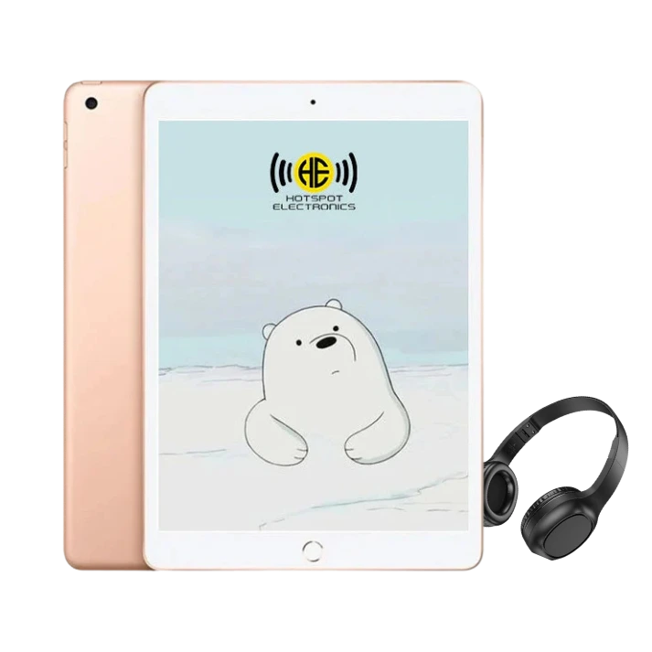 iPad 6 32GB Wi-Fi & Cellular Rose Gold Excellent + Headphone