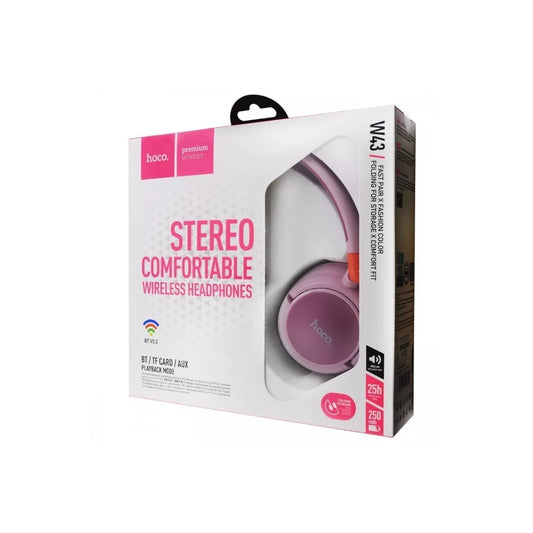 Hoco W43 Stereo Bluetooth Headset – Brand New Purple
