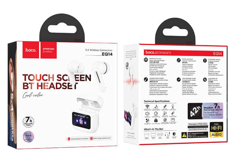 Hoco TWS Touchscreen Wireless Earbuds EQ14 Brand New
