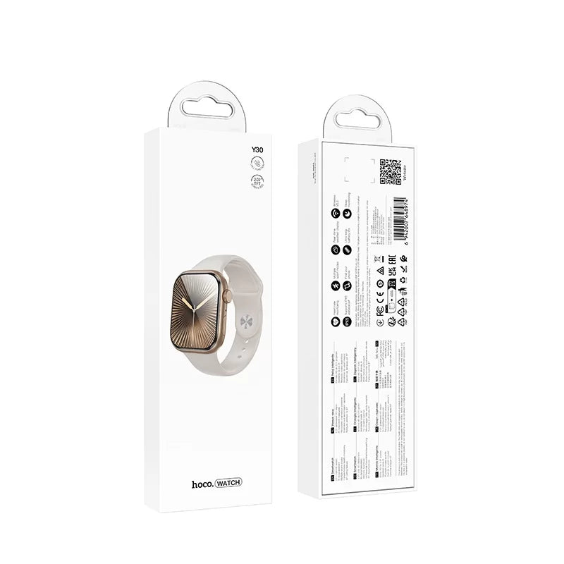 Hoco Smart Watch With Calling Feature (Y30) - Gold