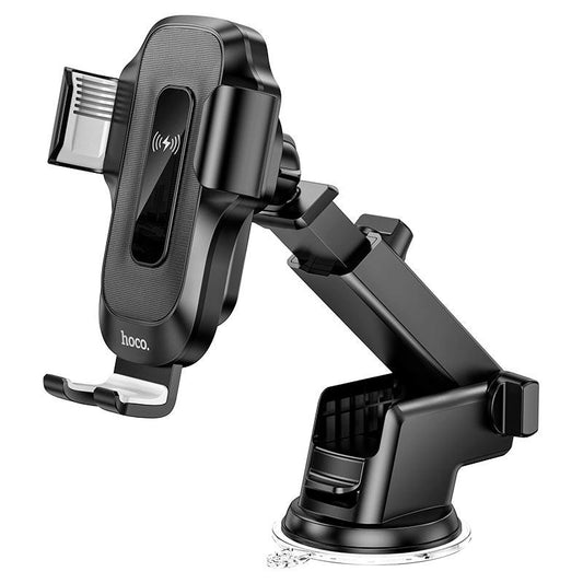 Hoco HW3 Wireless Charging Car Holder , Auto Clamp 15W Fast Charge