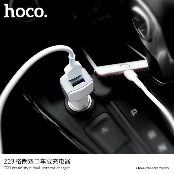 Brand New Usb Car Charger 2 Port Hoco 