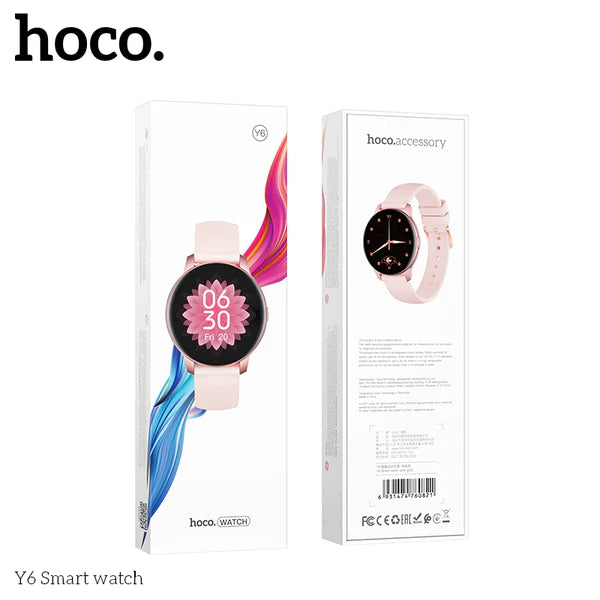 Shop Now Hoco Y6 Smart Watch Pink Brand New